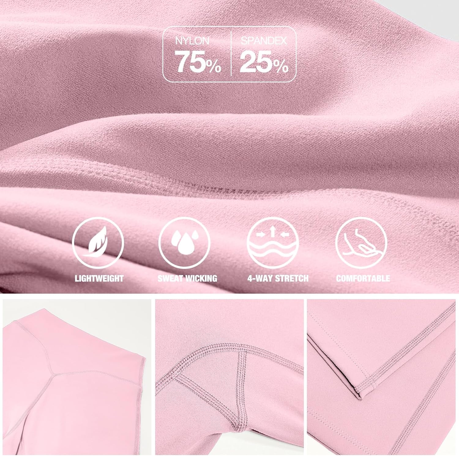 Wide Leg Yoga Pants Bottoms Straight Leg Leggings for Women High Waist Stretch Booty Casual Gym Workout Sweatpants