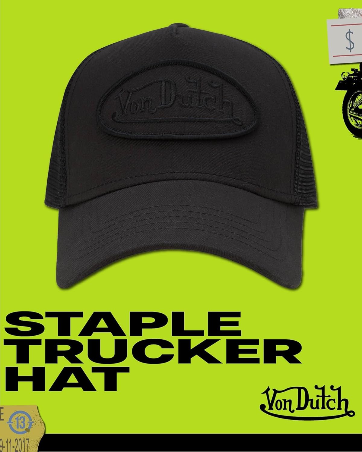 VON DUTCH SNAPBACK BASEBALL CAP