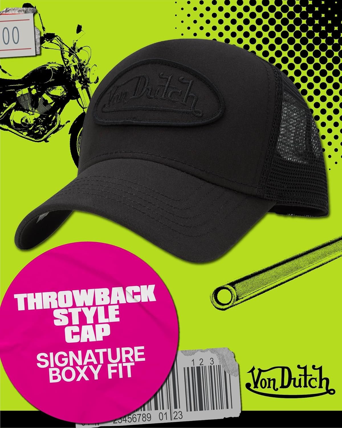 VON DUTCH SNAPBACK BASEBALL CAP